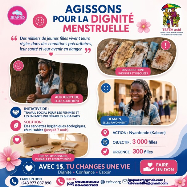 Dignité menstruelle — IGA PADS & TSFEV